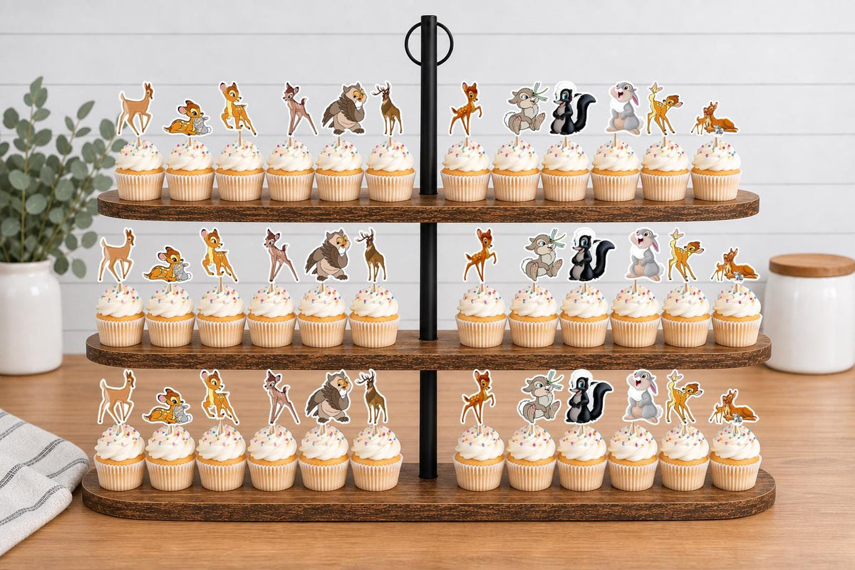 Bambi Cupcake Toppers 12pc, 24pc, 36pc