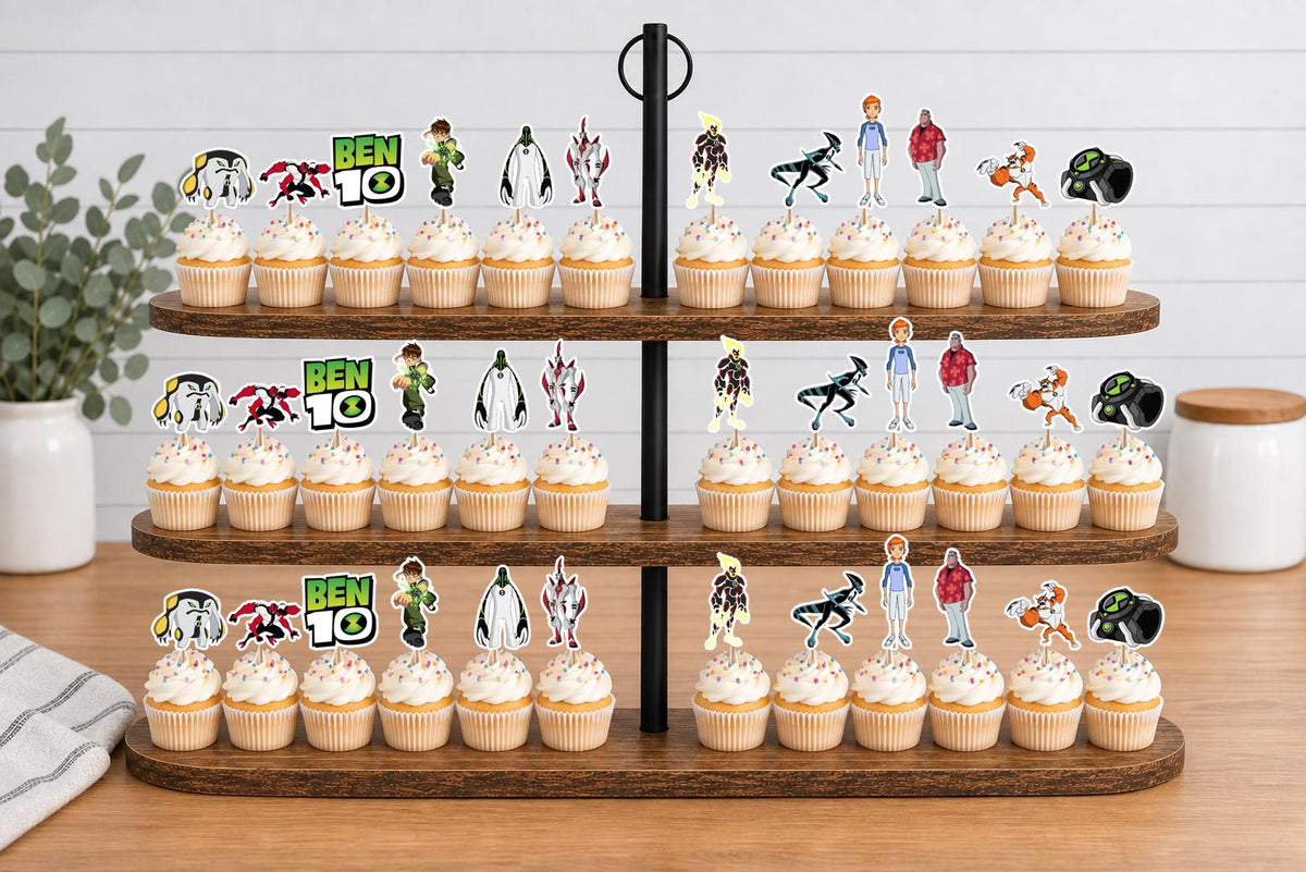 Ben 10 Cupcake Toppers 12pc, 24pc, 36pc