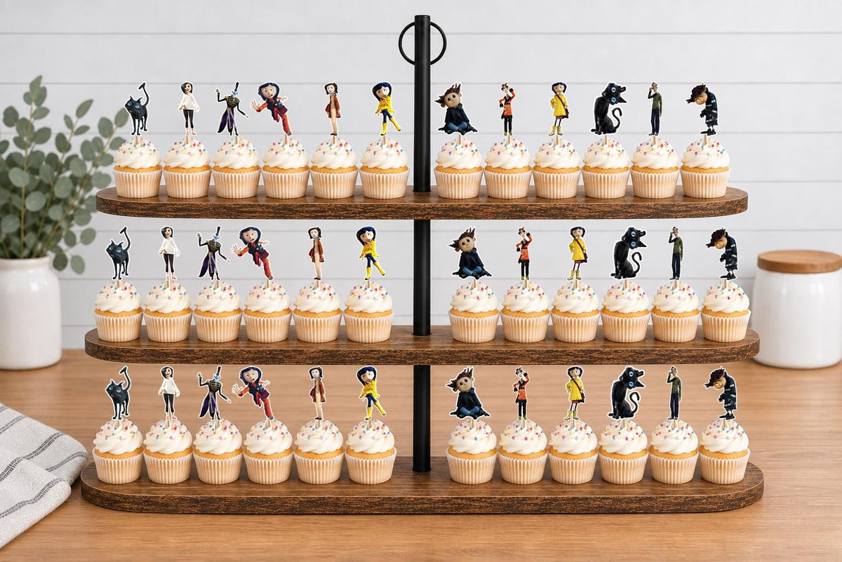 Coraline Cupcake Toppers 12pc, 24pc, 36pc