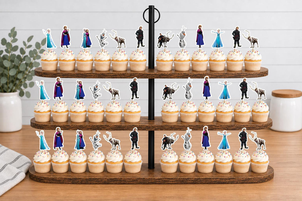 Frozen Cupcake Toppers 12pc, 24pc, 36pc