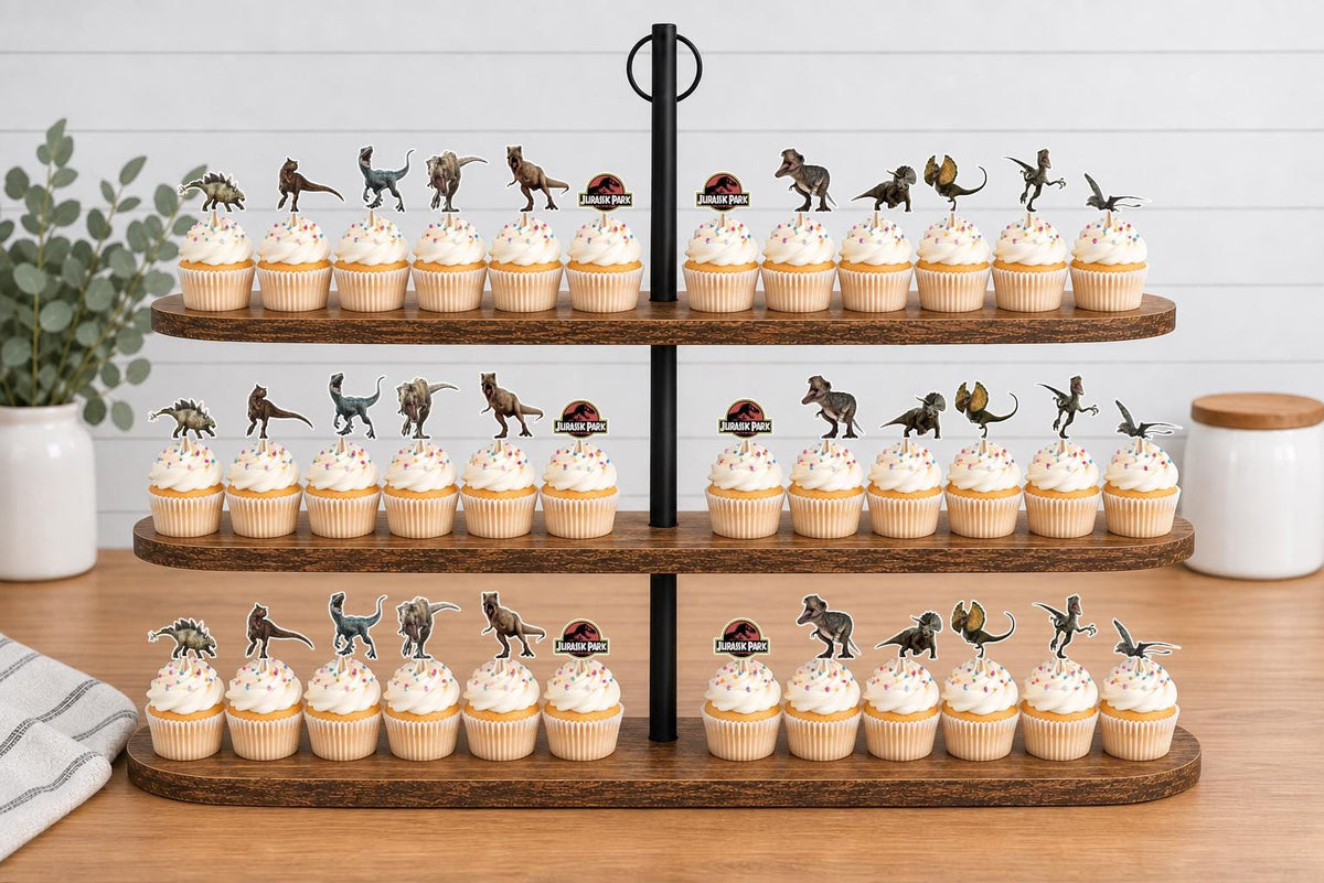 Jurassic Park Cupcake Toppers 12pc, 24pc, 36pc