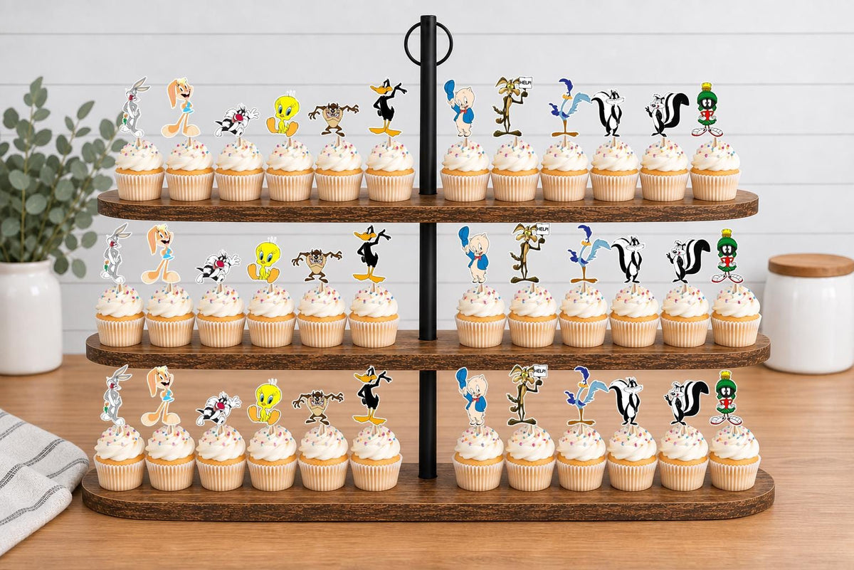 Looney Tunes Cupcake Toppers 12pc, 24pc, 36pc