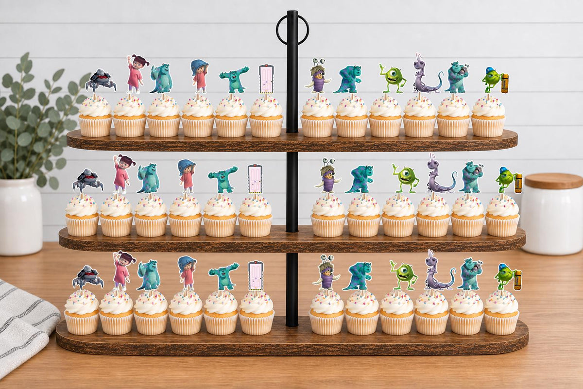 Monsters Inc Cupcake Toppers 12pc, 24pc, 36pc