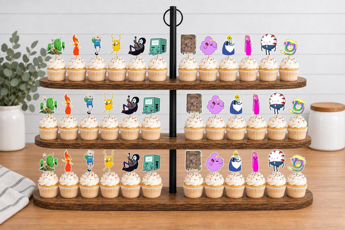 Adventure Time Cupcake Toppers 12pc, 24pc, 36pc
