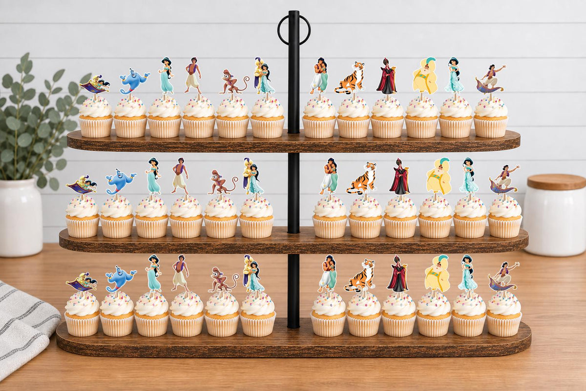 Aladdin Cupcake Toppers 12pc, 24pc, 36pc