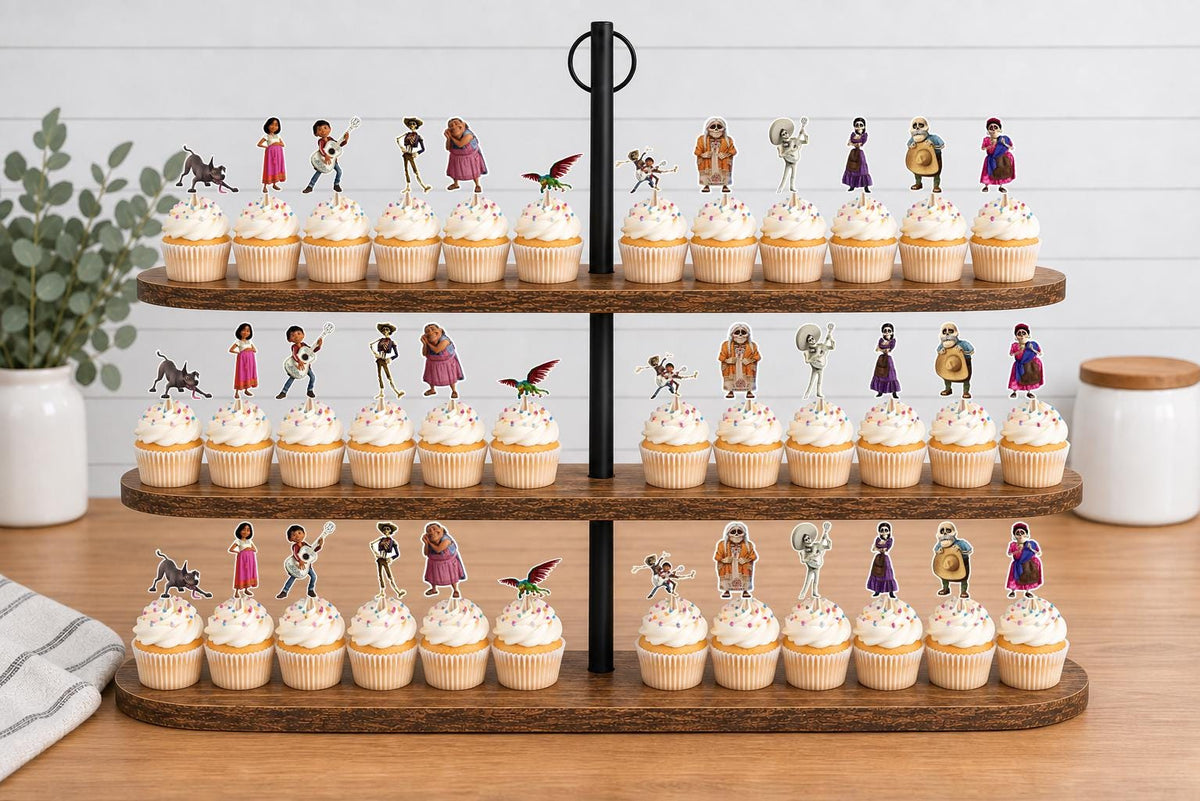 Coco Cupcake Toppers 12pc, 24pc, 36pc