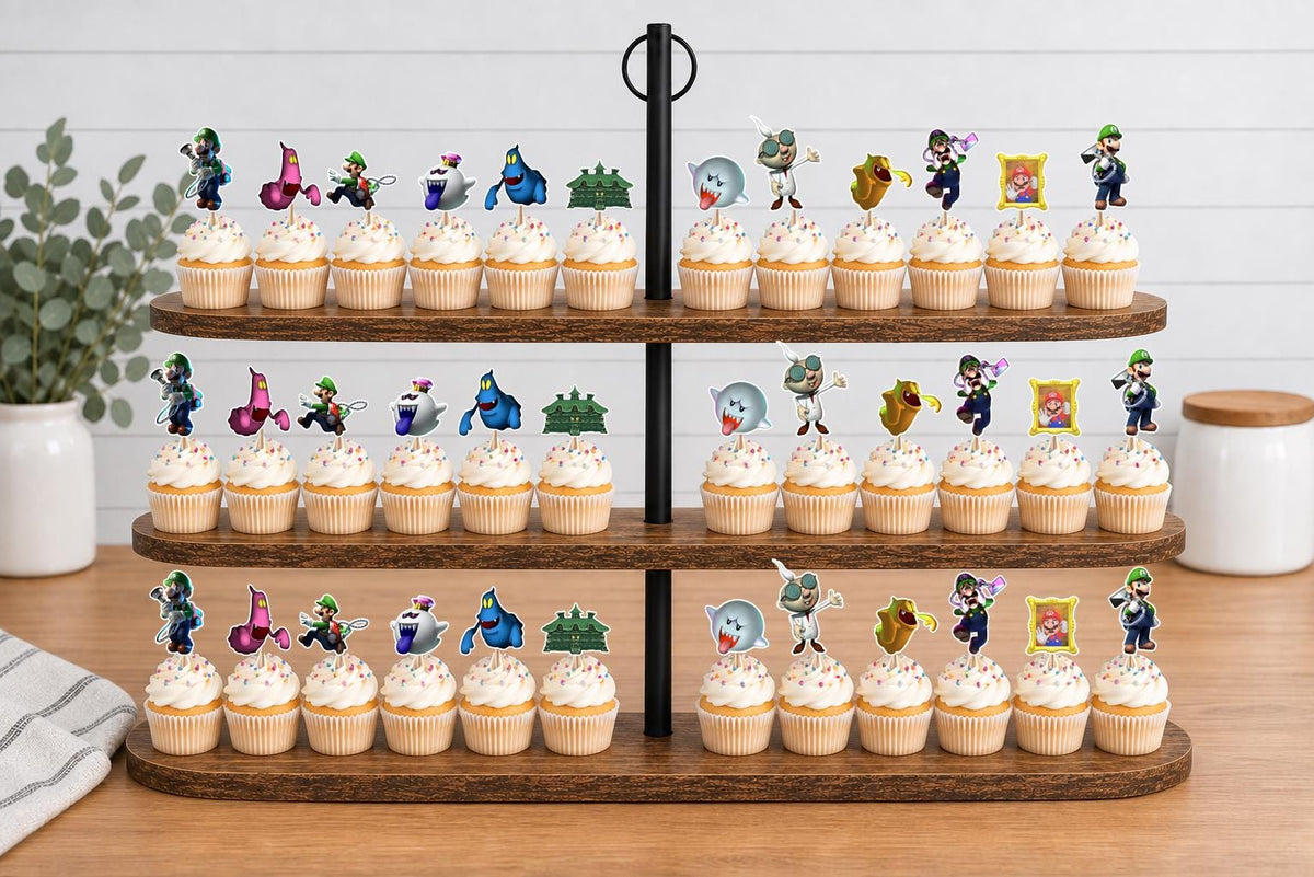 Luigi's Mansion Cupcake Toppers 12pc, 24pc, 36pc