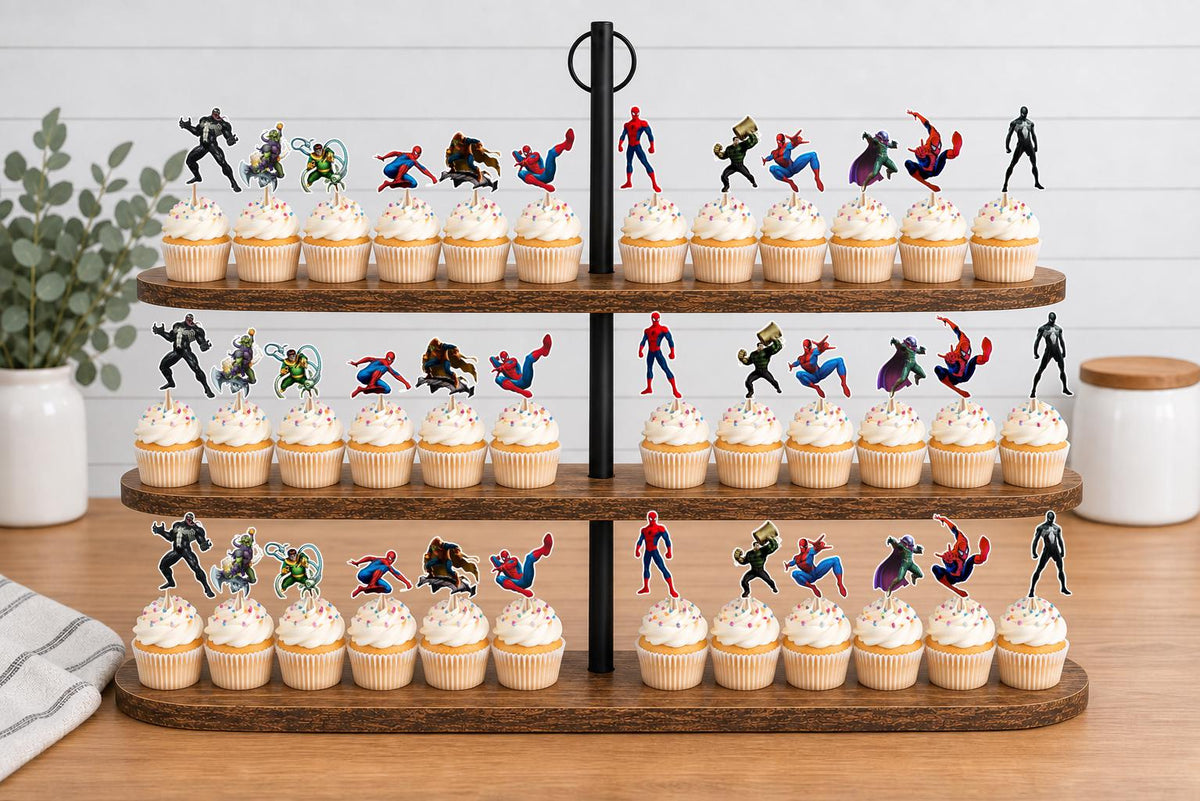 Spiderman Movie Cupcake Toppers 12pc, 24pc, 36pc