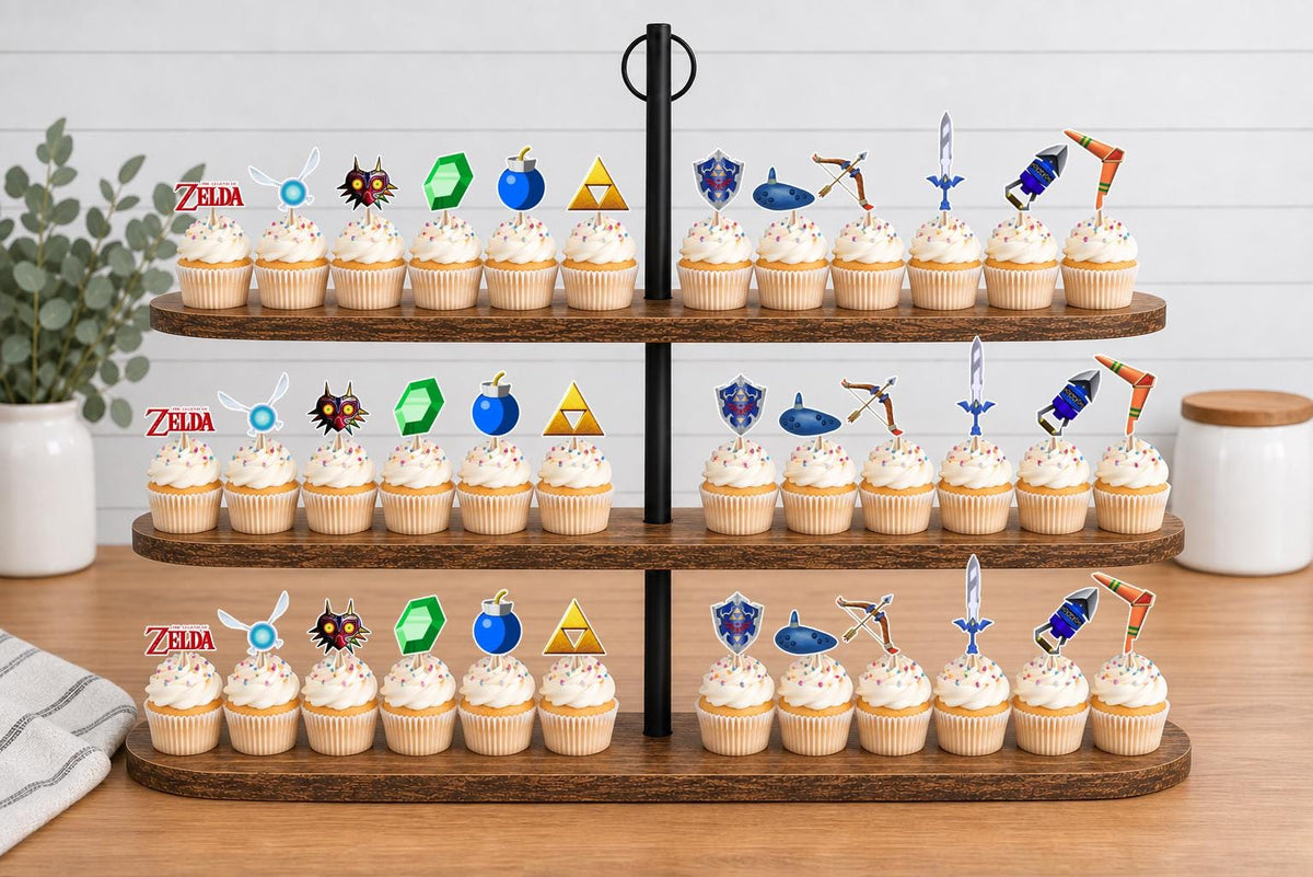 The Legend of Zelda Items Cupcake Toppers 12pc, 24pc, 36pc