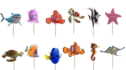 Finding Nemo Cupcake Toppers 12pc, 24pc, 36pc