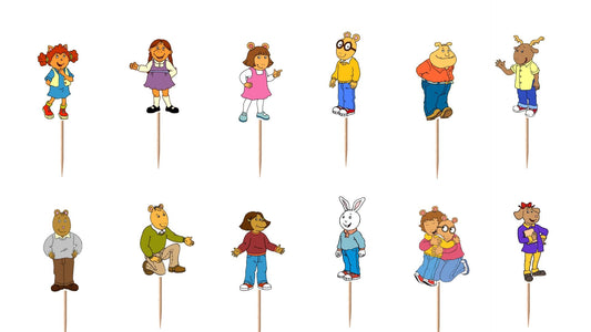 Arthur Cupcake Toppers 12pc, 24pc, 36pc