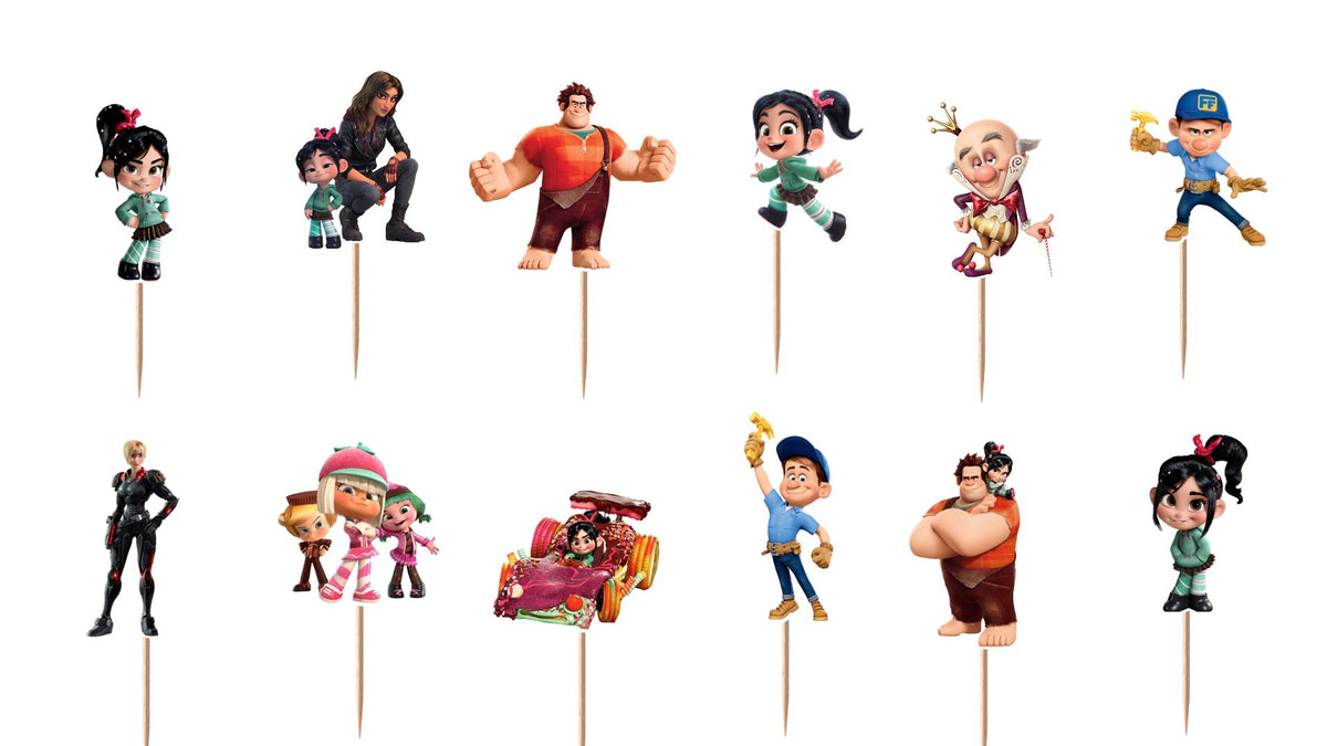 Wreck-It Ralph Cupcake Toppers 12pc, 24pc, 36pc
