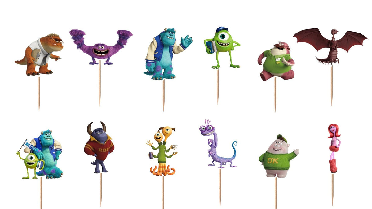 Monsters University Cupcake Toppers 12pc, 24pc, 36pc