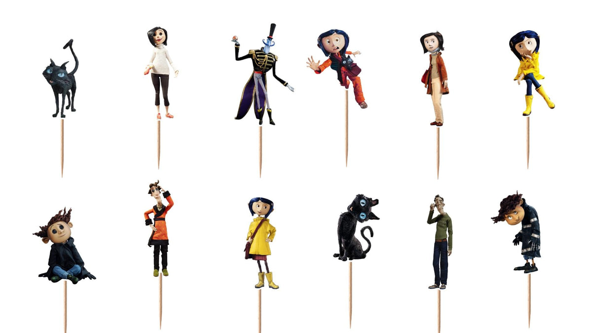 Coraline Cupcake Toppers 12pc, 24pc, 36pc