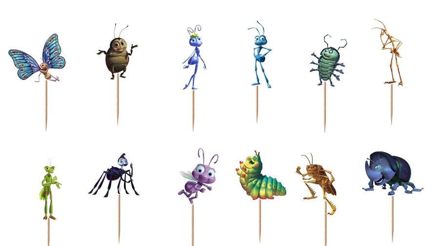A Bugs Life Cupcake Toppers 12pc, 24pc, 36pc