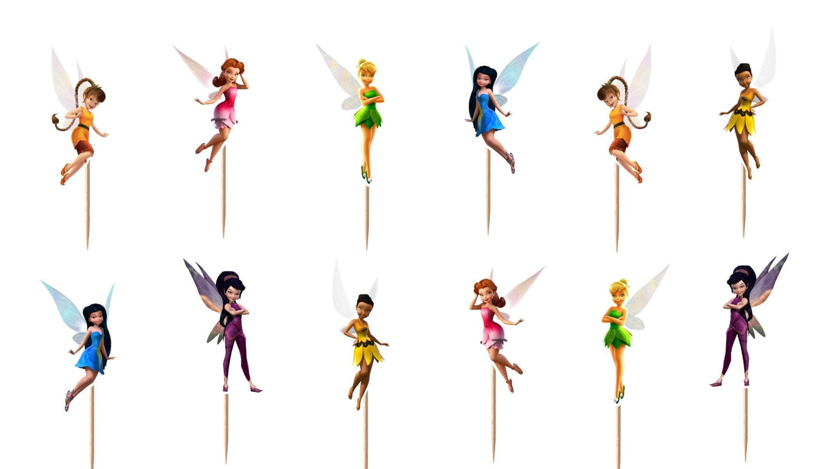 Tinker Bell Cupcake Toppers 12pc, 24pc, 36pc