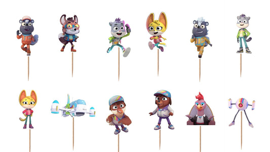 Creature Cases Cupcake Toppers 12pc, 24pc, 36pc