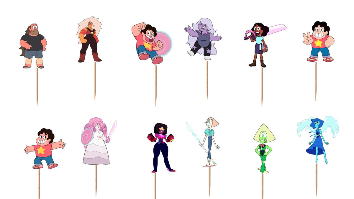 Steven Universe Cupcake Toppers 12pc, 24pc, 36pc