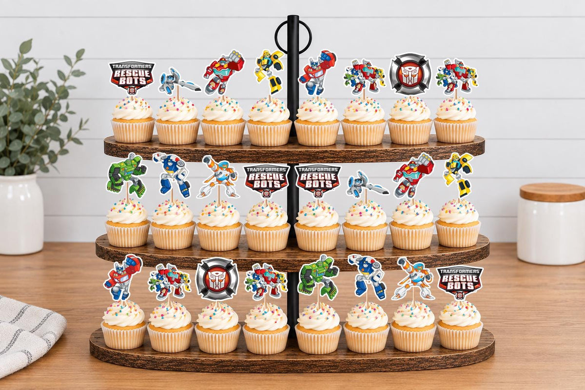 Rescue Bots Cupcake Toppers 12pc, 24pc, 36pc