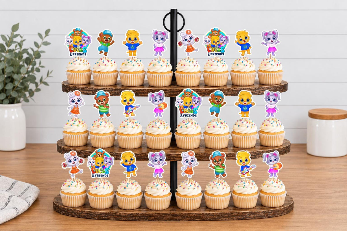 Lucas and Friends Cupcake Toppers 12pc, 24pc, 36pc