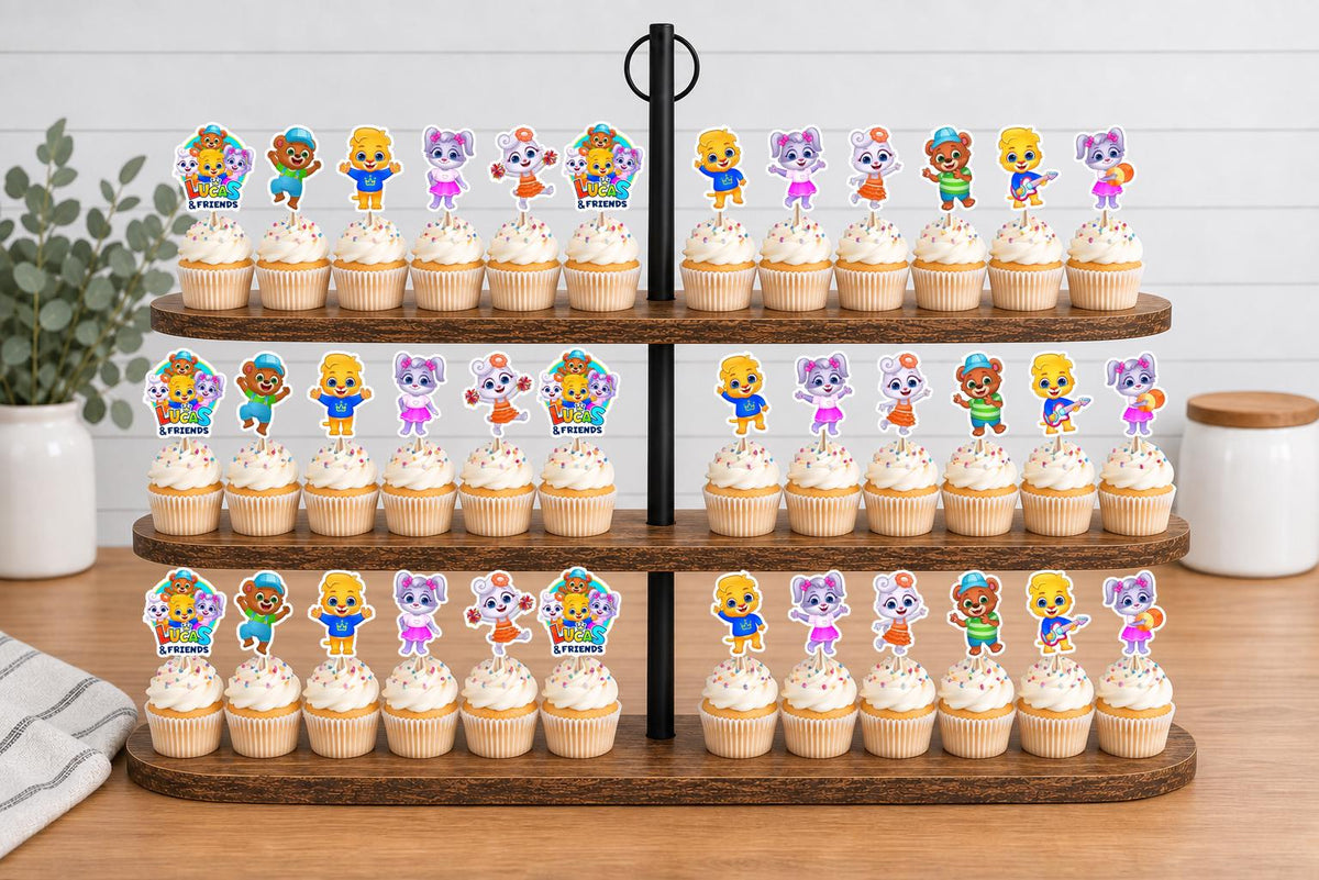Lucas and Friends Cupcake Toppers 12pc, 24pc, 36pc