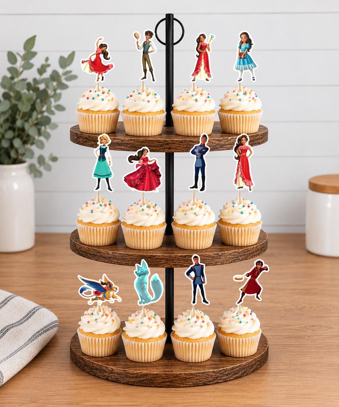 Elena of Avalor Cupcake Toppers 12pc, 24pc, 36pc