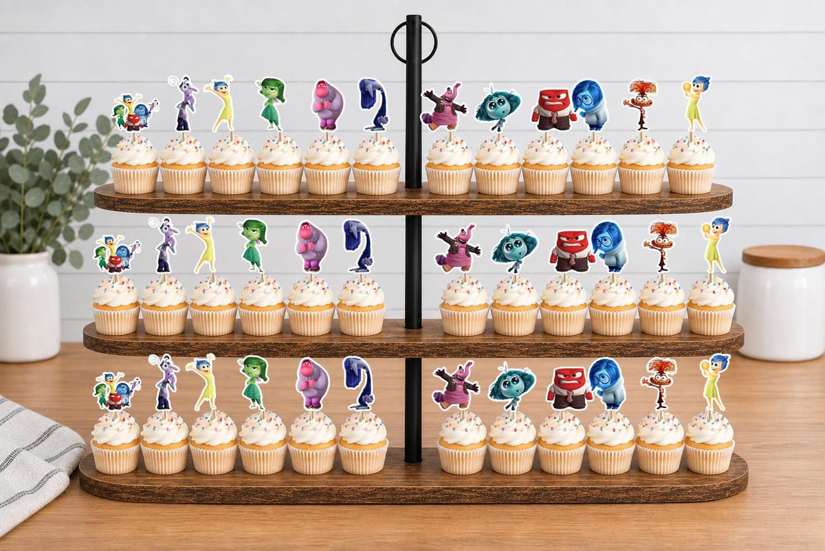 Inside Out Cupcake Toppers 12pc, 24pc, 36pc