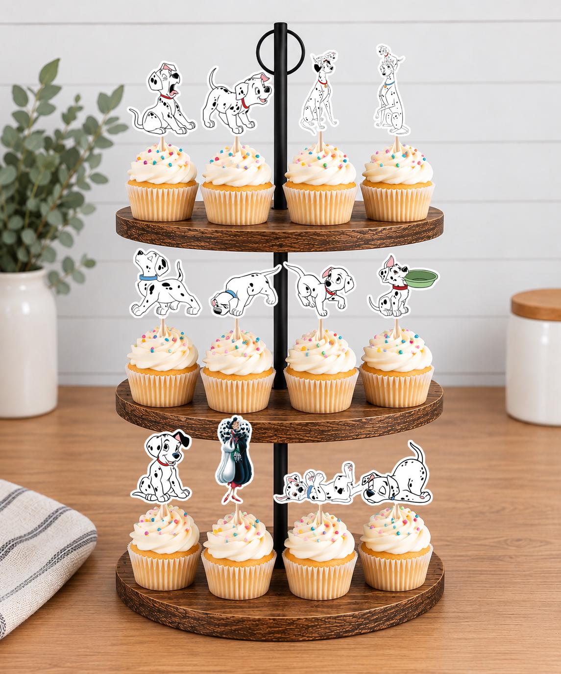 101 Dalmatians Cupcake Toppers 12pc, 24pc, 36pc