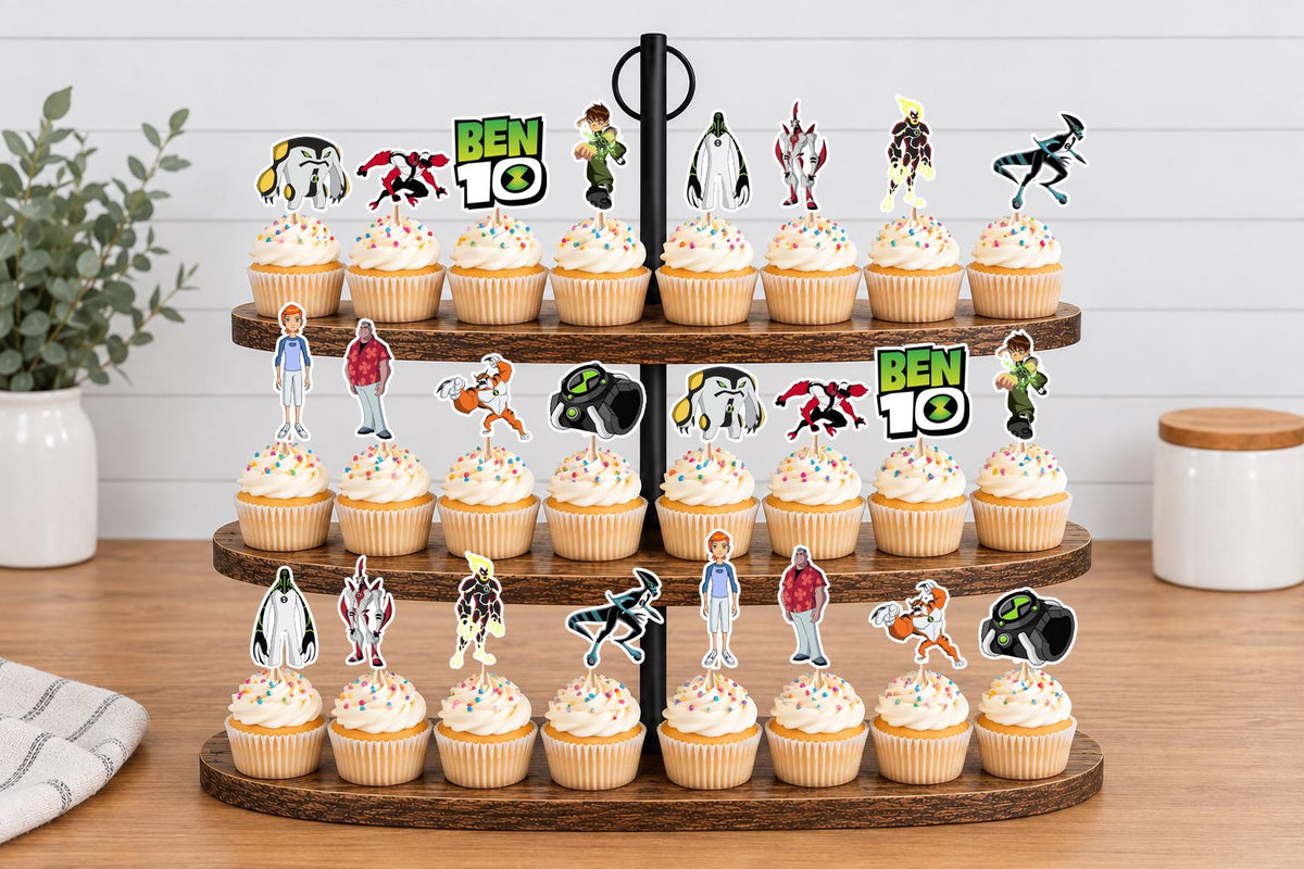Ben 10 Cupcake Toppers 12pc, 24pc, 36pc