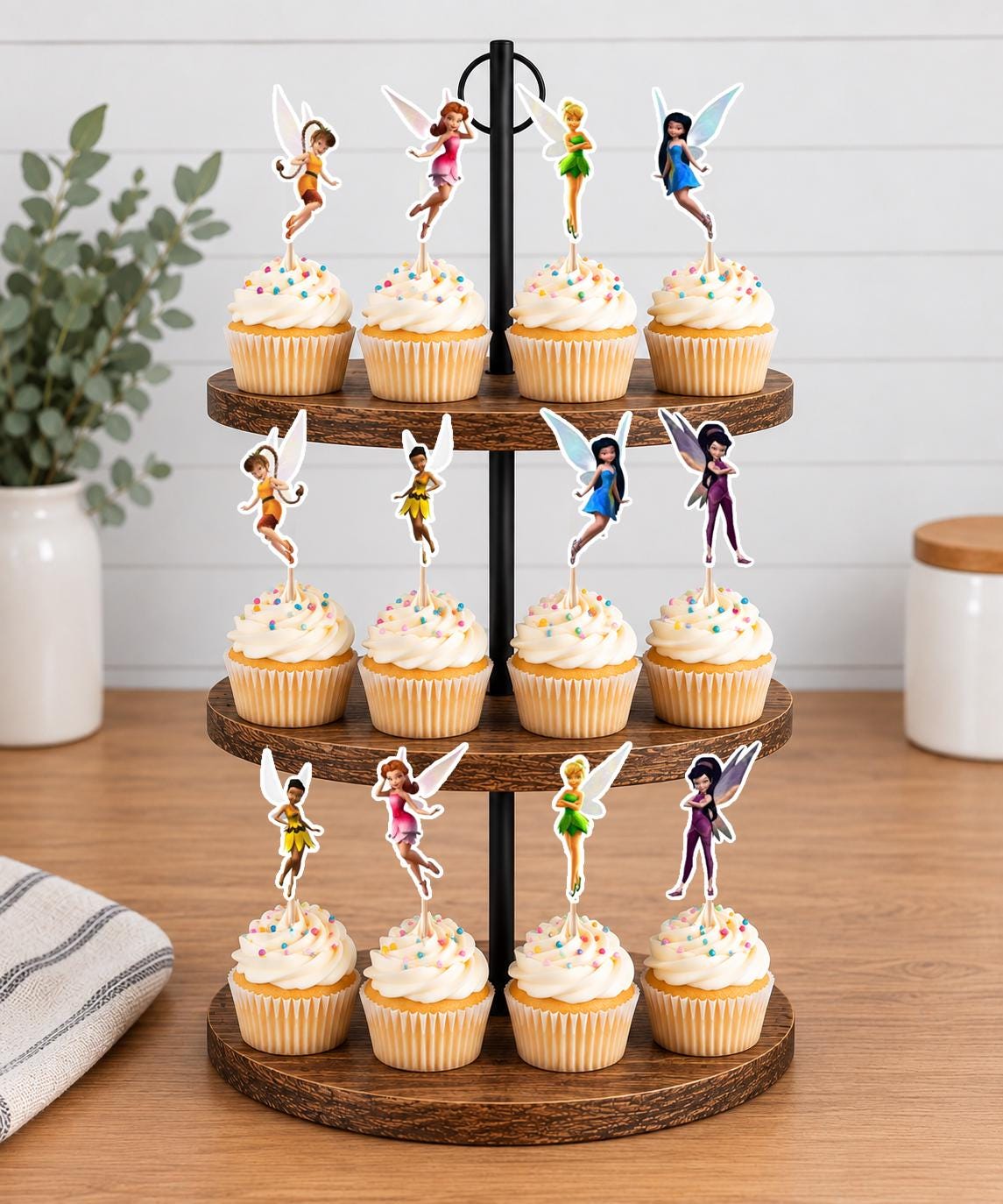 Tinker Bell Cupcake Toppers 12pc, 24pc, 36pc