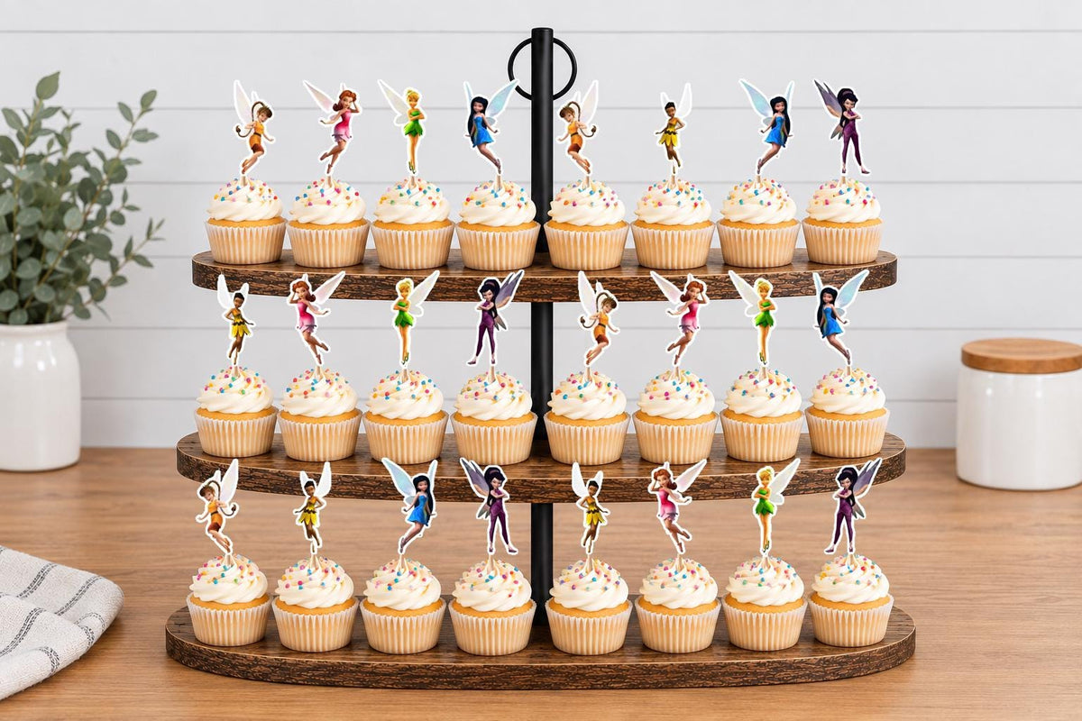 Tinker Bell Cupcake Toppers 12pc, 24pc, 36pc