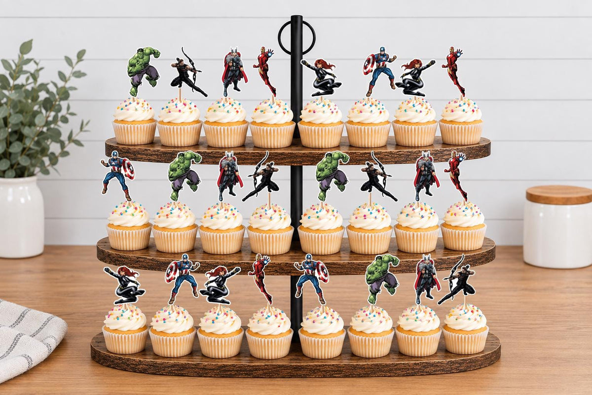 Avengers Cupcake Toppers 12pc, 24pc, 36pc