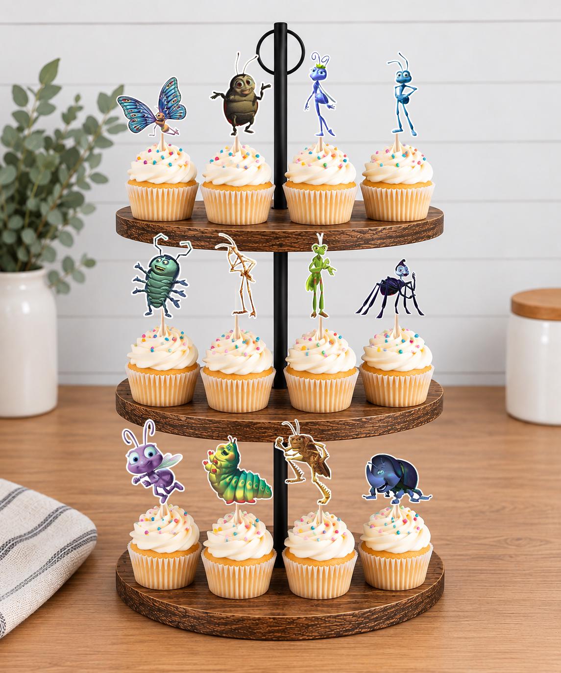 A Bugs Life Cupcake Toppers 12pc, 24pc, 36pc