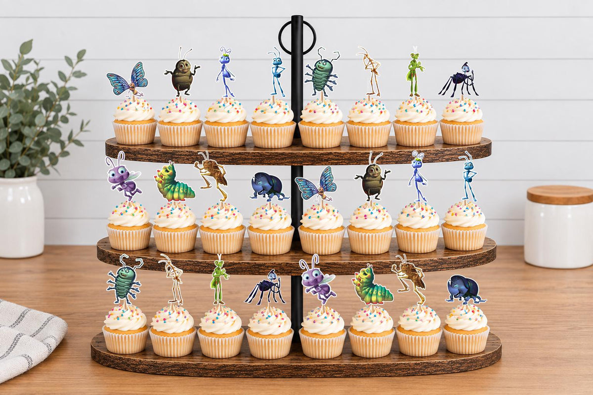 A Bugs Life Cupcake Toppers 12pc, 24pc, 36pc
