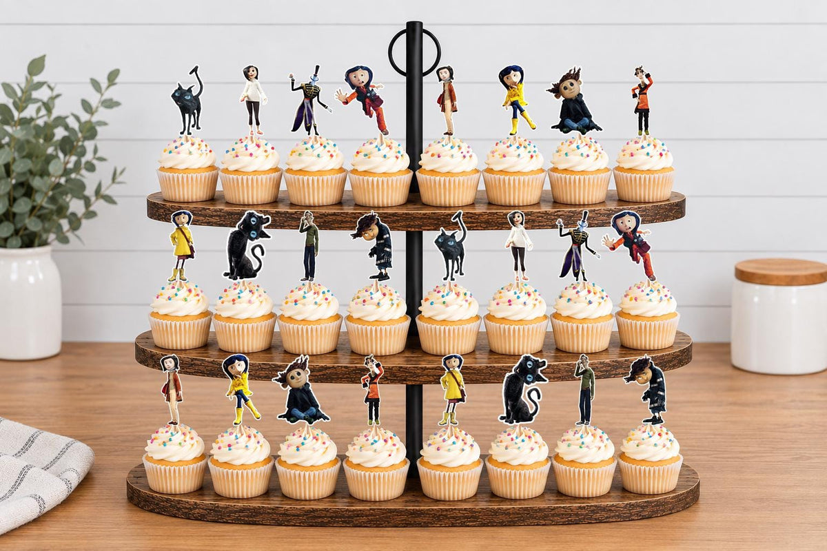 Coraline Cupcake Toppers 12pc, 24pc, 36pc