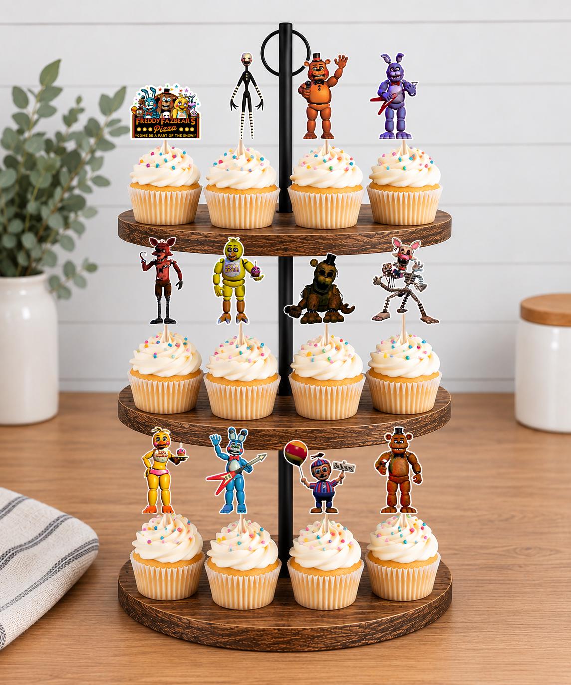 Five Nights At Freddy's Cupcake Toppers 12pc, 24pc, 36pc