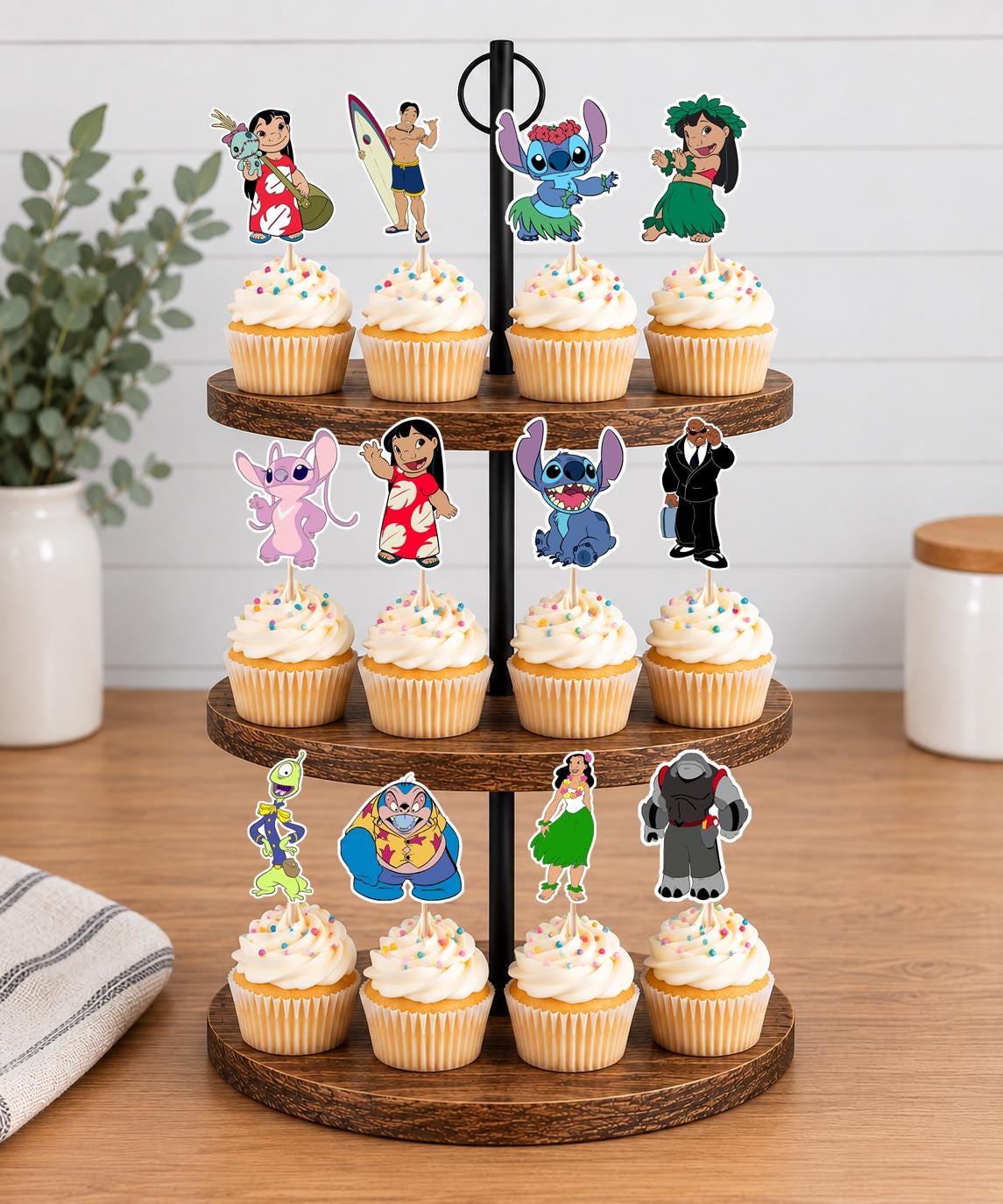 Lilo & Stitch Cupcake Toppers 12pc, 24pc, 36pc