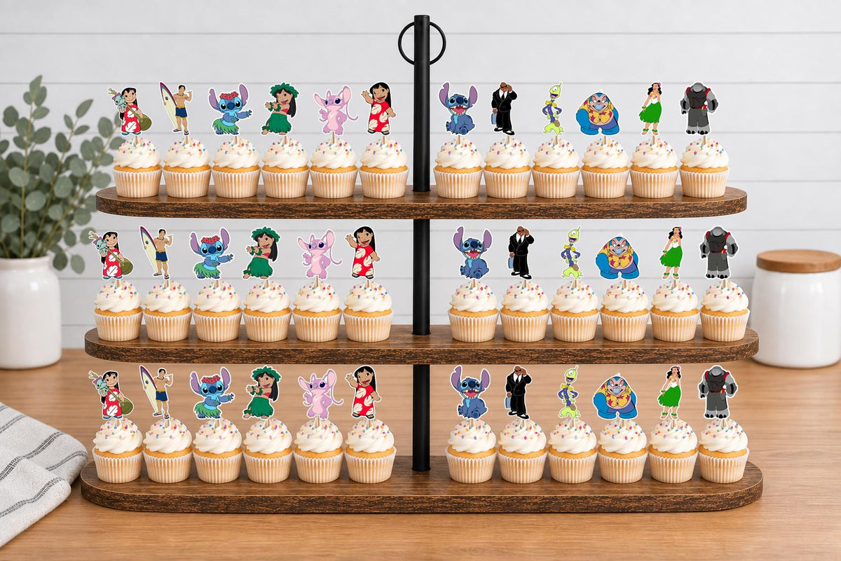 Lilo & Stitch Cupcake Toppers 12pc, 24pc, 36pc
