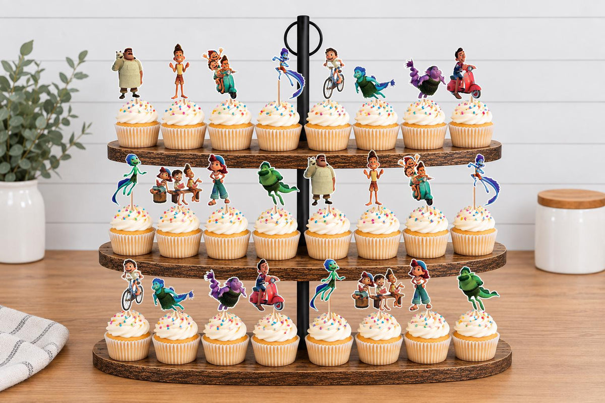 Luca Cupcake Toppers 12pc, 24pc, 36pc