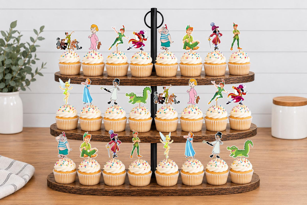 Peter Pan Cupcake Toppers 12pc, 24pc, 36pc