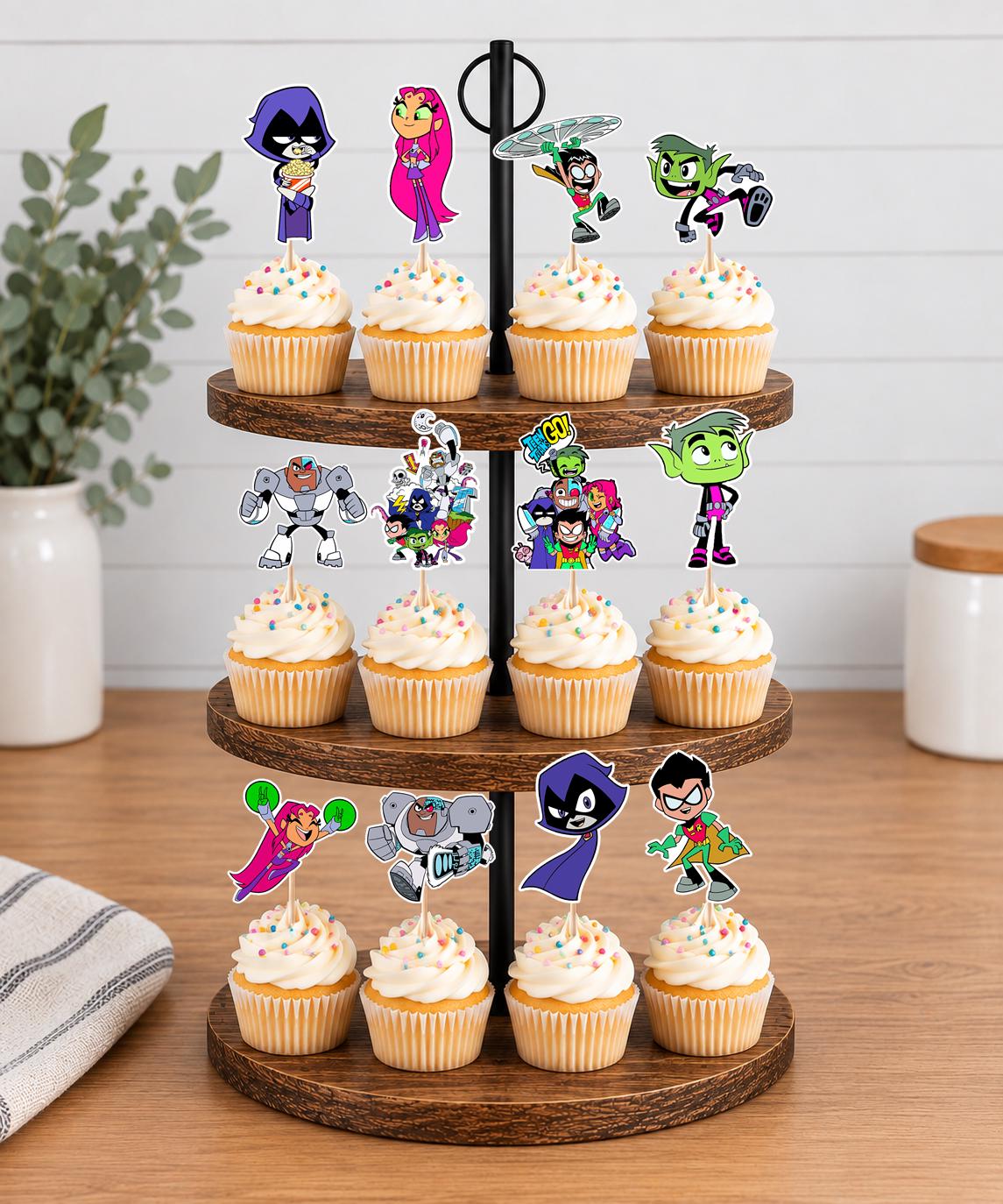 Teen Titans Go Cupcake Toppers 12pc, 24pc, 36pc