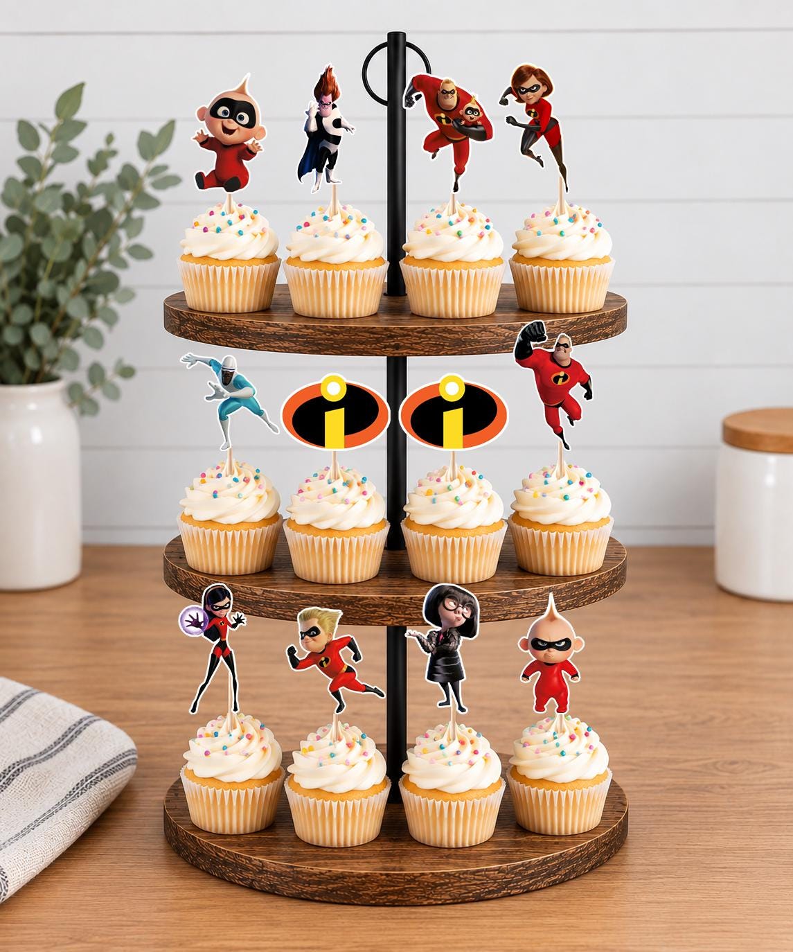 The Incredibles Cupcake Toppers 12pc, 24pc, 36pc