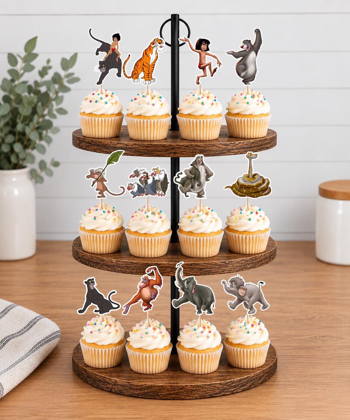 The Jungle Book Cupcake Toppers 12pc, 24pc, 36pc