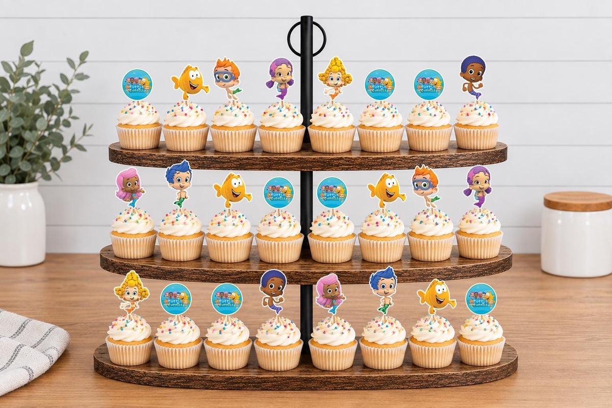 Bubble Guppies Cupcake Toppers 12pc, 24pc, 36pc