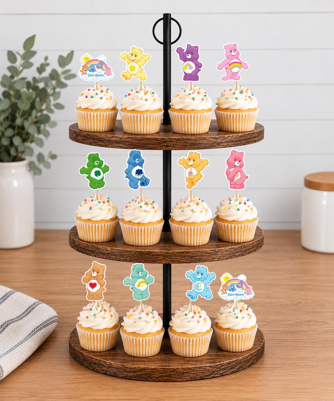 Care Bears Cupcake Toppers 12pc, 24pc, 36pc