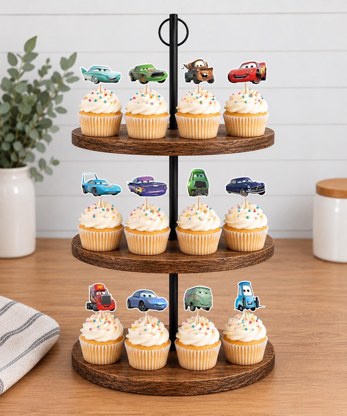 Cars Cupcake Toppers 12pc, 24pc, 36pc
