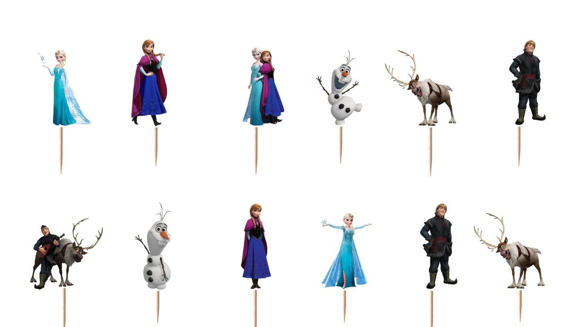 Frozen Cupcake Toppers 12pc, 24pc, 36pc