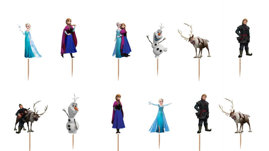 Frozen Cupcake Toppers 12pc, 24pc, 36pc