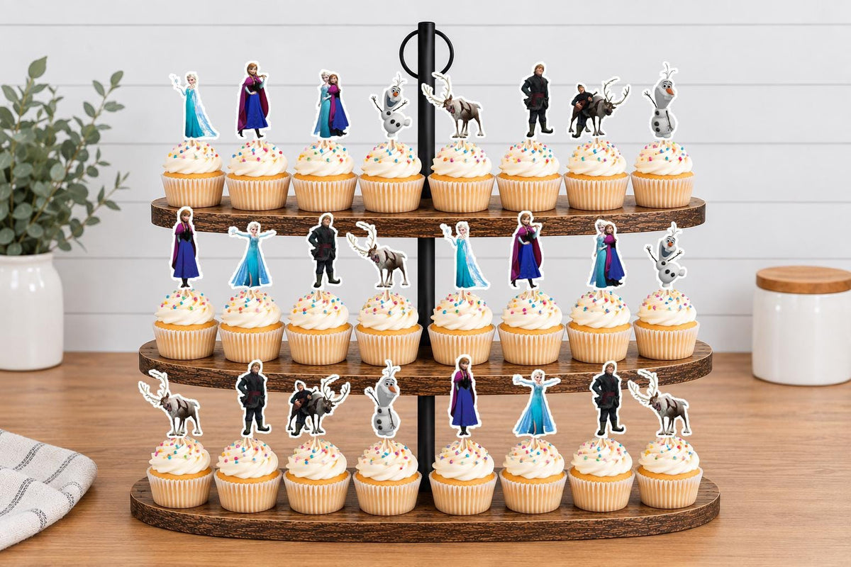 Frozen Cupcake Toppers 12pc, 24pc, 36pc