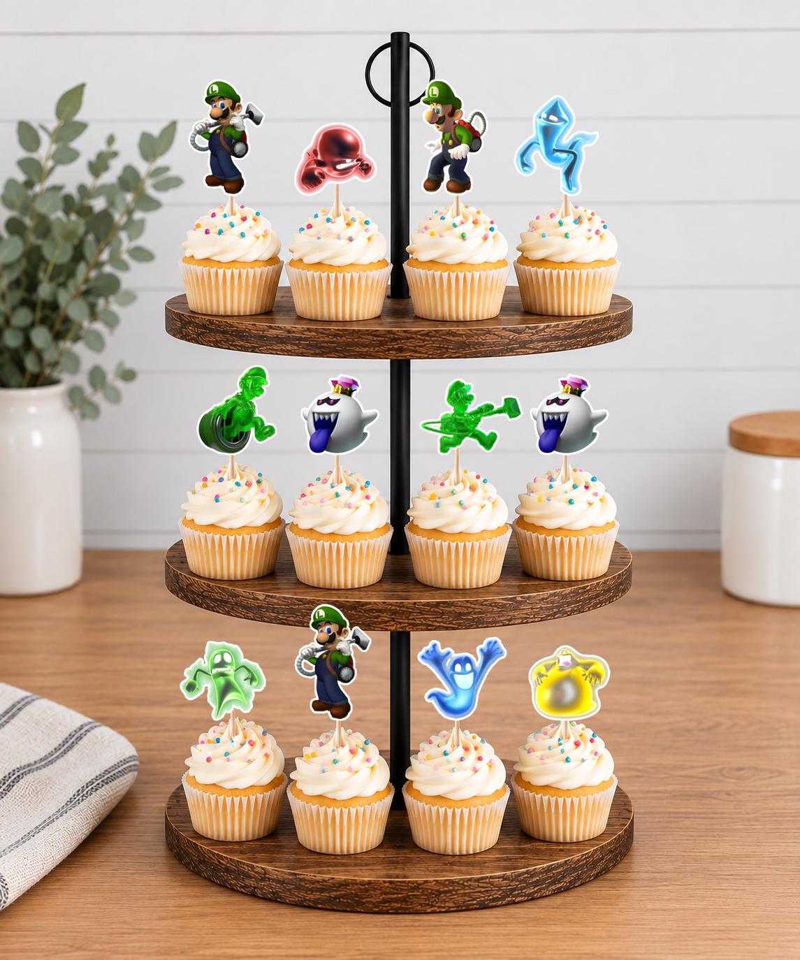 Luigi's Mansion Cupcake Toppers 12pc, 24pc, 36pc